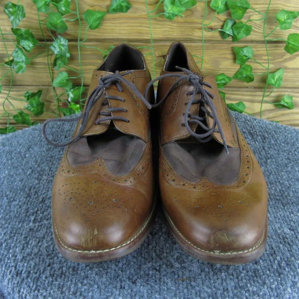 Rockport Men's Wingtip Derby Oxfords Brown Leather Size 13 Medium  Used 2025‎